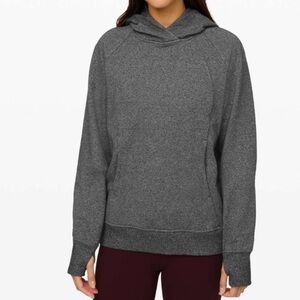 Lululemon Scuba Pullover in Heathered Speckled Black size 4